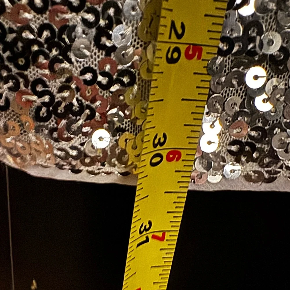 H&M Silver Sequin Mini Dress – Women’s XL – NWT – Party & Holiday Ready! - Picture 4 of 8